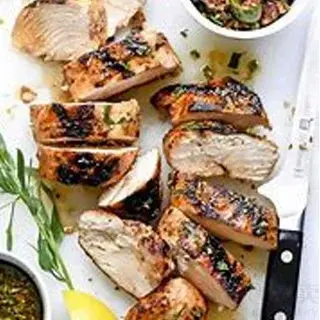 Delicious BBQ Chicken dish at Village Restaurant in Edmonton, AB